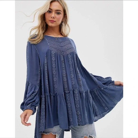 Free People Kiss Kiss tunic top - Picture 1 of 15